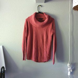 Banana Republic Dusty Pink Cable Knit Sweater